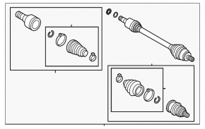 Front right axle shaft for Volkswagen Arteon 19-23