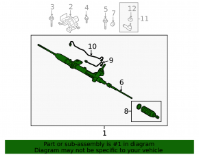 Mitsubishi Outlander 2007-2013 3.0 Steering Rack