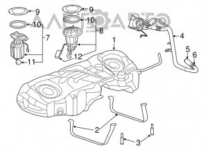 Fuel filler neck Chrysler 300 11-