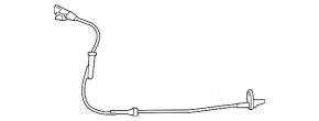 ABS sensor rear left Nissan Versa Note 13-19