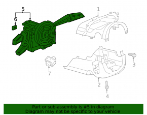 Audi E-Tron 19-23 Steering Wheel Switch Guitar Assembly