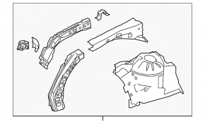 Front left quarter panel for Toyota Camry v70 18-24