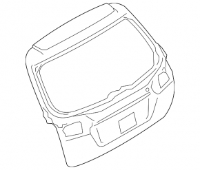 Boot door bare Subaru Outback 15-19 electric