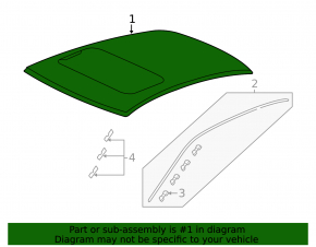 Metal roof for a 1920 Honda Accord with a sunroof
