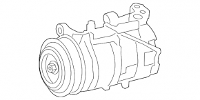 BMW 7 G70 23-26 740i Air Conditioning Compressor
