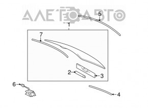 Rear window for Lexus GS300 GS350 GS430 GS450h 06-11