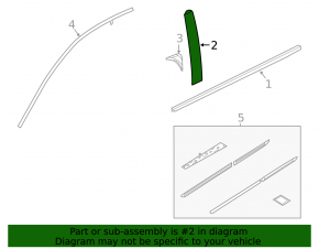 Door trim side front right Honda Insight 19-22 broken guide