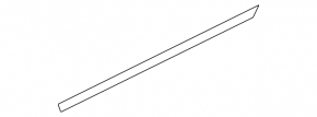 Door-glass molding, central front right, Nissan Murano z51 09-14