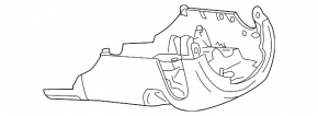 Steering column frame Audi Q5 80A 18-24 black