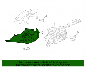 Steering column frame Audi Q5 80A 18-24 black