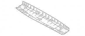 Hyundai Tucson 22-25 black upper trunk lid trim