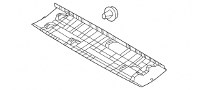 Kia Sportage 23-26 black upper trunk lid trim