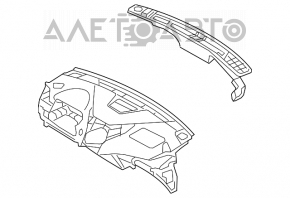 Hyundai Azera 12-17 dashboard without airbag