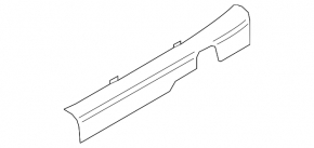 Door sill trim front left Hyundai Kona 18-23 black