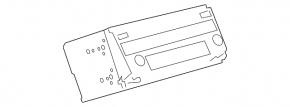 Toyota Avalon 2005-2007 radio tape recorder scratches, button defect