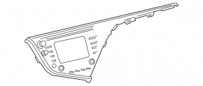 Monitor, display Toyota Camry v70 18-19 useful chrome