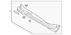 Windscreen wiper grille plastic Subaru Impreza 17-23 GK