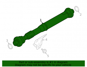 Driveshaft driveshaft short Porsche Cayenne 958 11-16