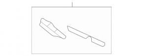 Front bumper bracket lower left Mercedes CLA 35 20-26
