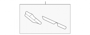 Front bumper bracket lower left Mercedes CLA 35 20-26