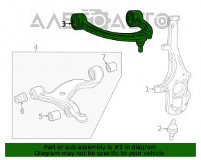 Upper control arm front right Mercedes W167 GLE 350 450 20-23 AWD