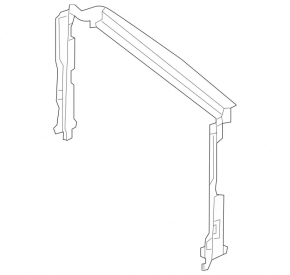 Upper radiator deflector Mercedes C-class W205 15-21