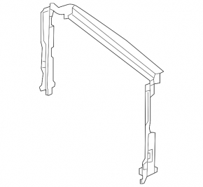Upper radiator deflector Mercedes C-class W205 15-21
