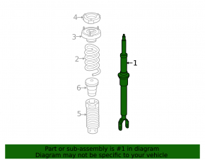 Shock absorber front right Mercedes W211 E350 OEM