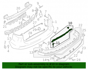 Ford C-max MK2 13-18 Boot Door Foot Open Sensor Bracket Broken Fastener