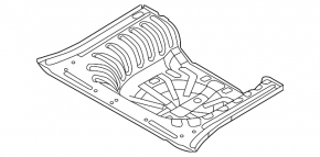 Nissan Versa 12-19 usa trunk tray
