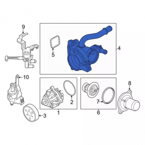 Thermostat housing Ford Explorer 20- 2.3T