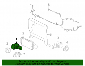 Front outer parking sensors Jaguar F-Pace X761 18-23