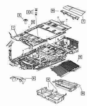 Dodge Grand Caravan 11-20 Floor Covering