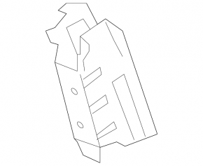 TV bar vertical right Cadillac ATS 13-19 broken mount, rust