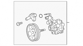 Power steering pump for Toyota FJ Cruiser 10-14