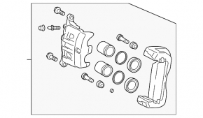 Front right support Toyota Sienna 21-25