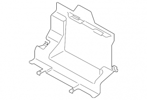 Rear radiator air duct deflector Audi E-Tron 19-23 lower part