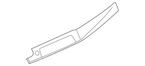 Right front panel trim BMW 5 F10 11-16 brown wood (Perlglanz Chrom), chrome, scratches
