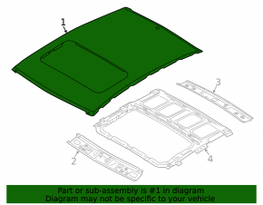 Metal roof Kia Forte 19-24 under the hatch