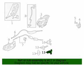 Door hinge lower rear right Honda HR-V 16-22