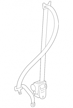 Driver's seat belt for Toyota Rav4 06-12