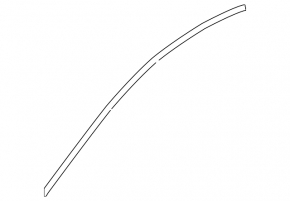 Upper front right door molding for Chevrolet Volt 16 - chrome, with glass seal