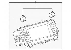 Monitor, display Toyota Prius V 15-16 rest