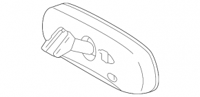 Interior mirror with controls for Toyota Prius 2006-2009