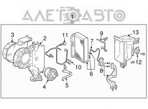 Lexus GX470 2003-2007 2-row heater assembly
