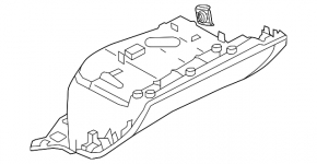 Glove box, glove compartment Audi Q5 8R 09-12 dark gray