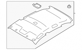 Subaru Impreza 4d 17-23 GK headliner without sunroof under eyesight