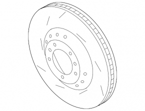 Front left brake disc Porsche Cayenne 958 11-17 turbo 390mm