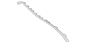 Upper front bumper molding Mercedes S-class W222 63/65 AMG 18-20 coupe