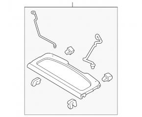 Ford Fiesta 11-19 5d Luggage Rack